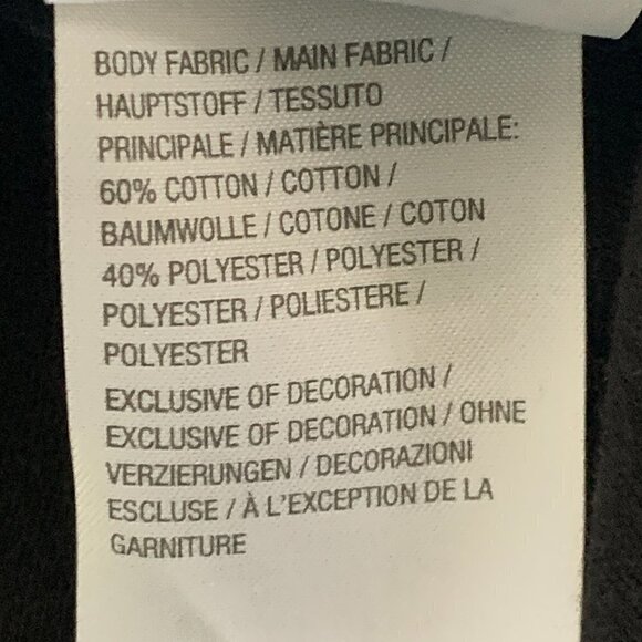 Quacker Factory Top Embroidered Roses  Rhinestones Sz L Black #20A - Picture 7 of 9